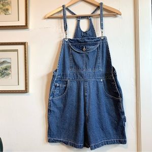 VTG London London Overall Shorts Shortalls 100% Cotton Denim